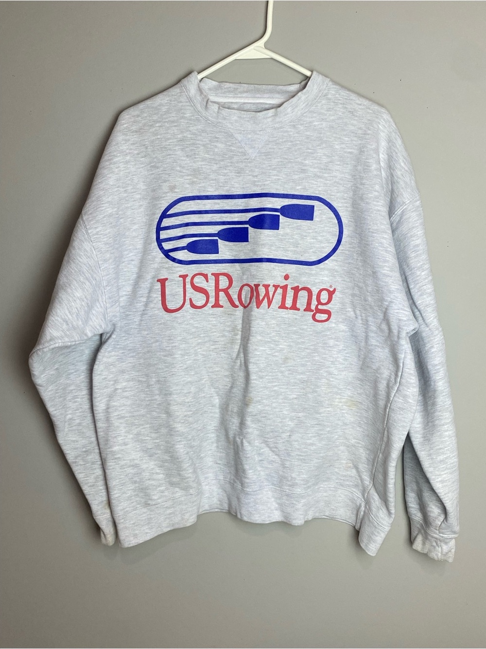 Men's Light Gray Crewneck Sweatshirt
